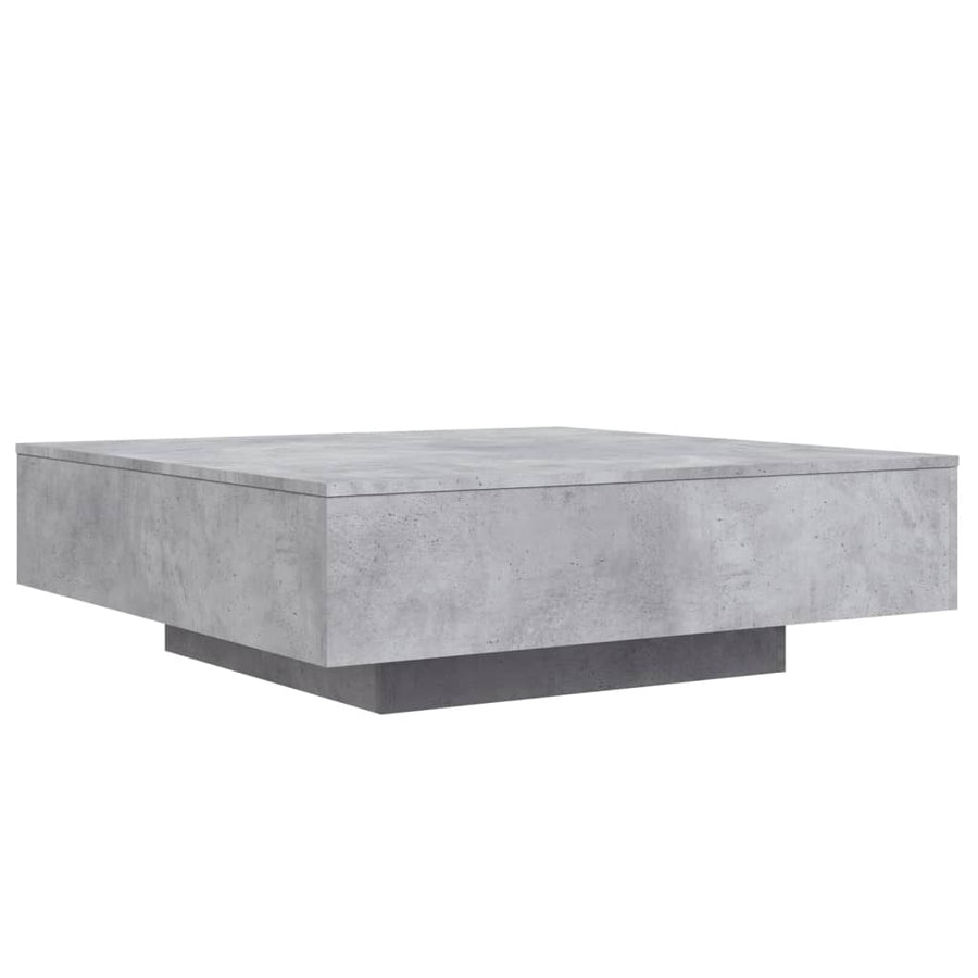 Salontafel 100x100x31 cm bewerkt hout betongrijs 100 x 100 x 31 cm Betongrijs