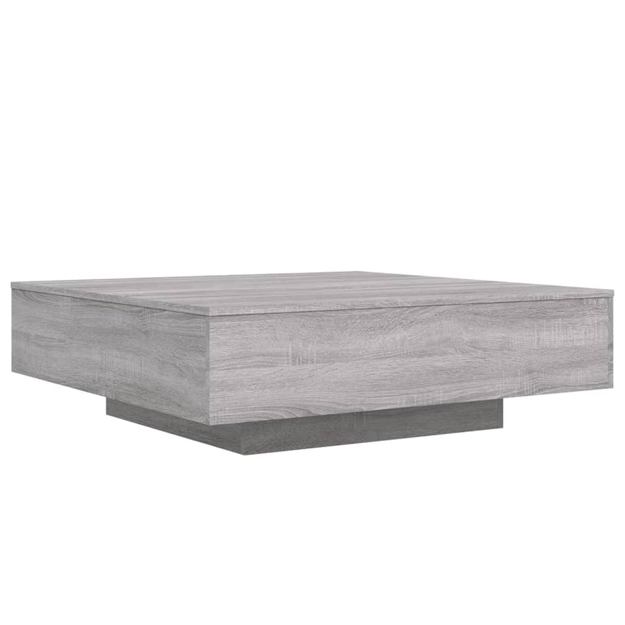 Salontafel 100x100x31 cm bewerkt hout grijs sonoma eikenkleurig 100 x 100 x 31 cm Grijs sonoma
