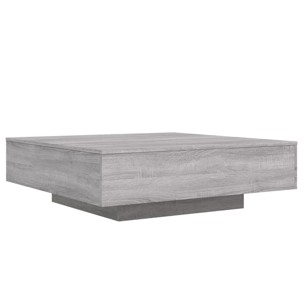 Salontafel 100x100x31 cm bewerkt hout grijs sonoma eikenkleurig 100 x 100 x 31 cm Grijs sonoma