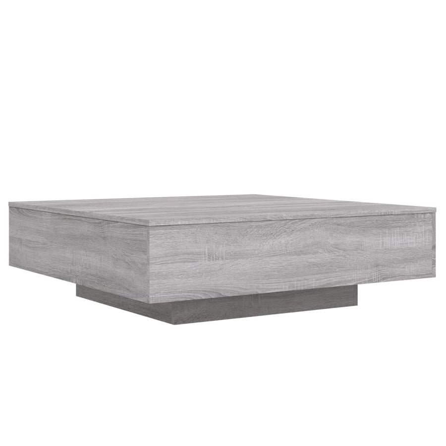 Salontafel 100x100x31 cm bewerkt hout grijs sonoma eikenkleurig 100 x 100 x 31 cm Grijs sonoma
