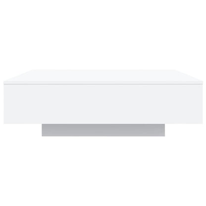 Salontafel Met Led-Verlichting 100 x 100 x 31 cm Wit
