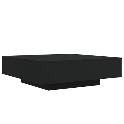 Salontafel Met Led-Verlichting 100 x 100 x 31 cm Zwart