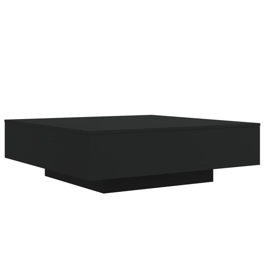 Salontafel Met Led-Verlichting 100 x 100 x 31 cm Zwart
