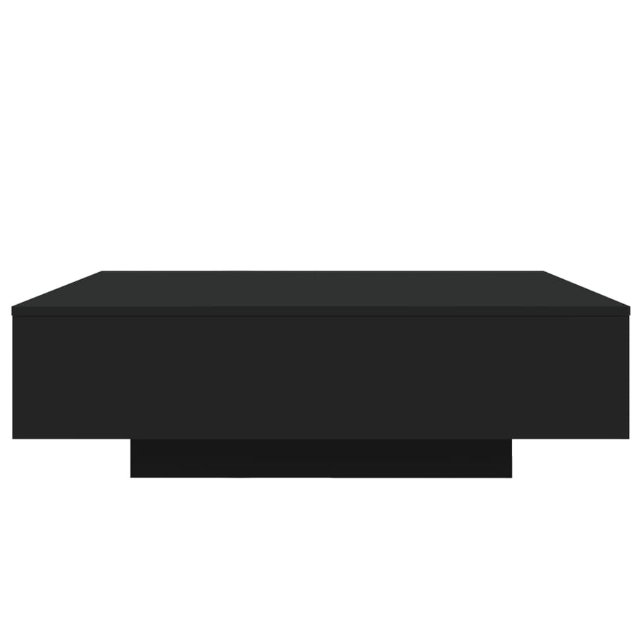 Salontafel Met Led-Verlichting 100 x 100 x 31 cm Zwart
