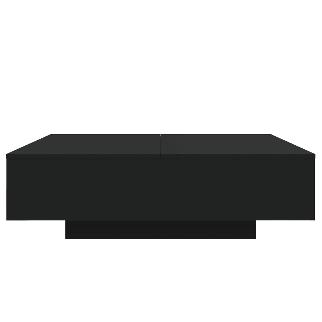 Salontafel Met Led-Verlichting 100 x 100 x 31 cm Zwart