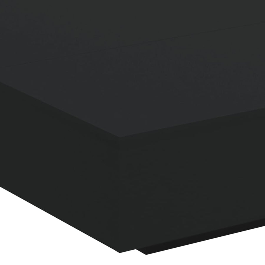 Salontafel Met Led-Verlichting 100 x 100 x 31 cm Zwart