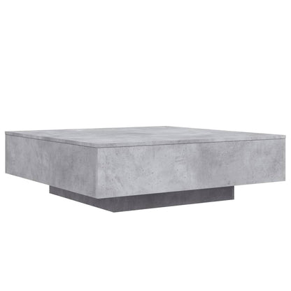 Salontafel Met Led-Verlichting 100 x 100 x 31 cm Betongrijs