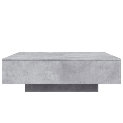 Salontafel Met Led-Verlichting 100 x 100 x 31 cm Betongrijs