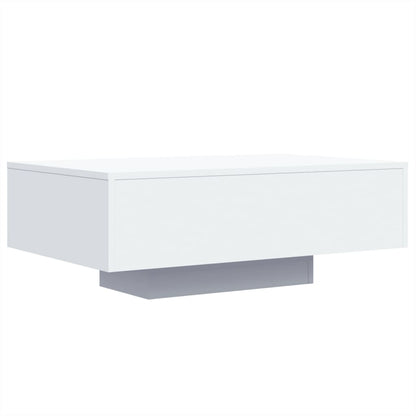 Salontafel Met Led-Verlichting 85 x 55 x 31 cm Wit