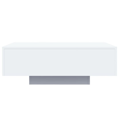 Salontafel Met Led-Verlichting 85 x 55 x 31 cm Wit