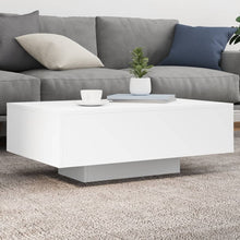 Salontafel Met Led-Verlichting 85 x 55 x 31 cm Wit