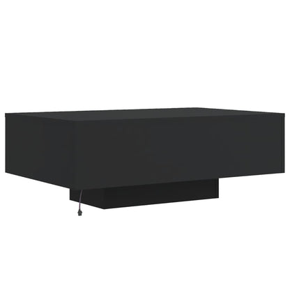 Salontafel Met Led-Verlichting 85 x 55 x 31 cm Zwart