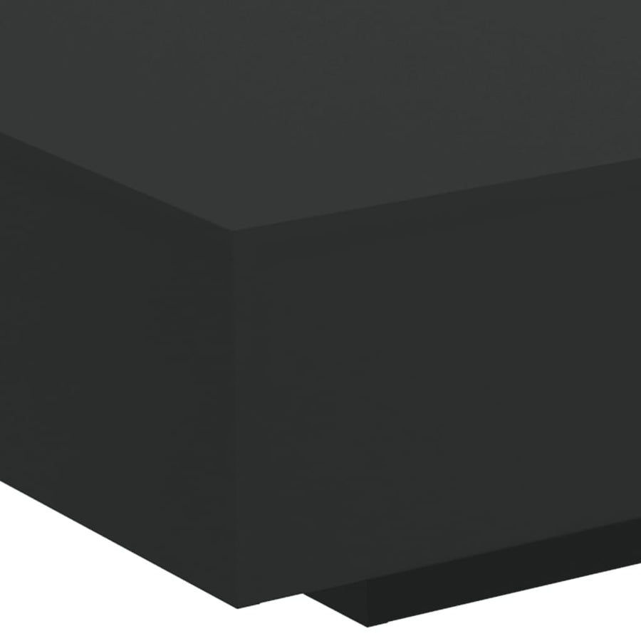 Salontafel Met Led-Verlichting 85 x 55 x 31 cm Zwart
