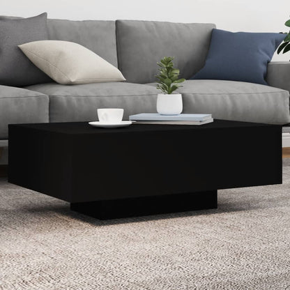 Salontafel Met Led-Verlichting 85 x 55 x 31 cm Zwart