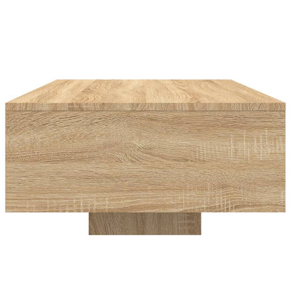 Salontafel Met Led-Verlichting Kleurig 85 x 55 x 31 cm Sonoma eiken