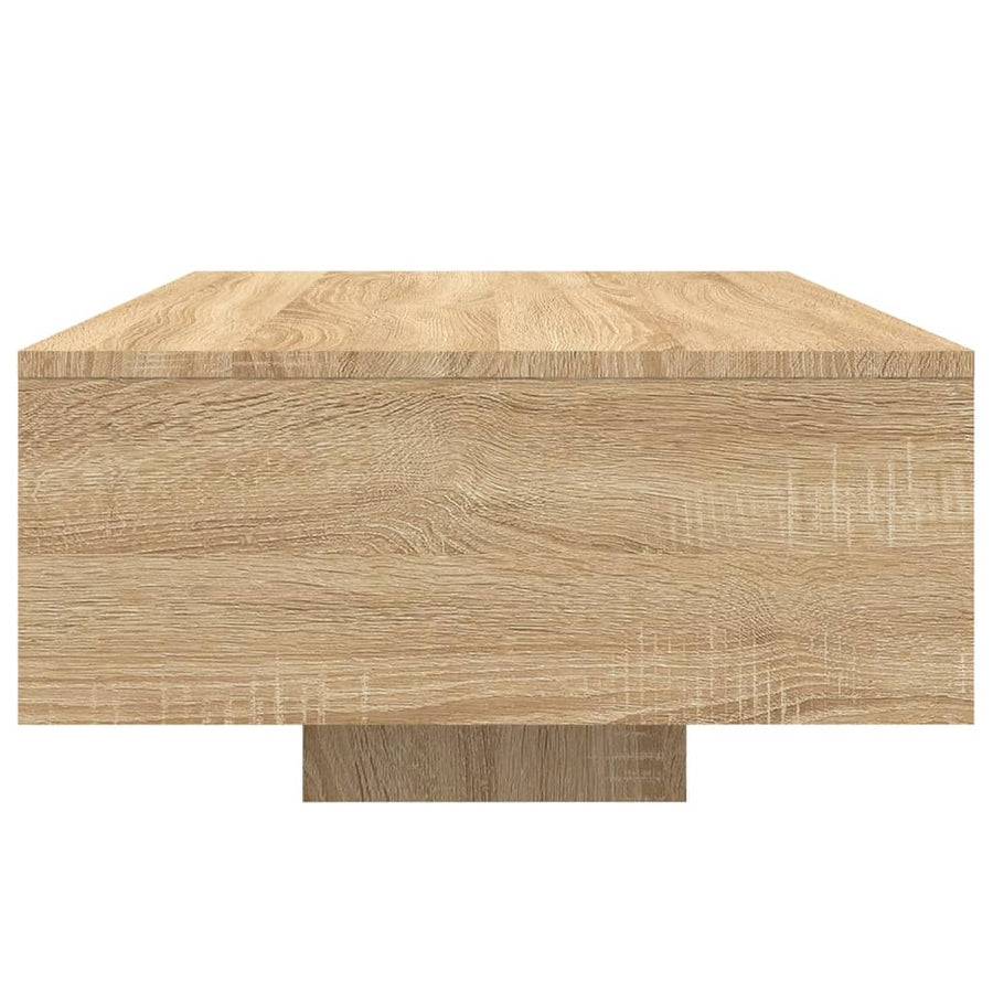 Salontafel Met Led-Verlichting Kleurig 85 x 55 x 31 cm Sonoma eiken
