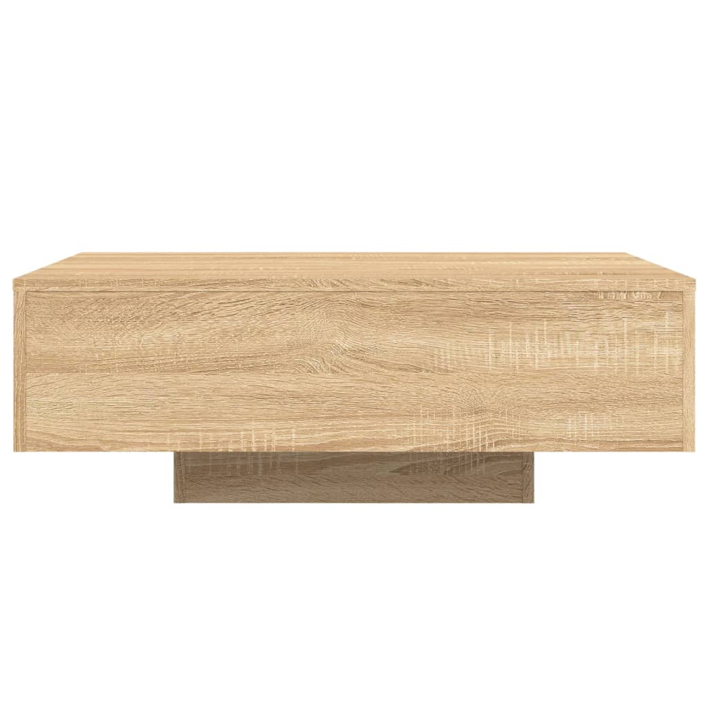 Salontafel Met Led-Verlichting Kleurig 85 x 55 x 31 cm Sonoma eiken