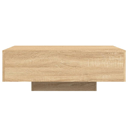 Salontafel Met Led-Verlichting Kleurig 85 x 55 x 31 cm Sonoma eiken