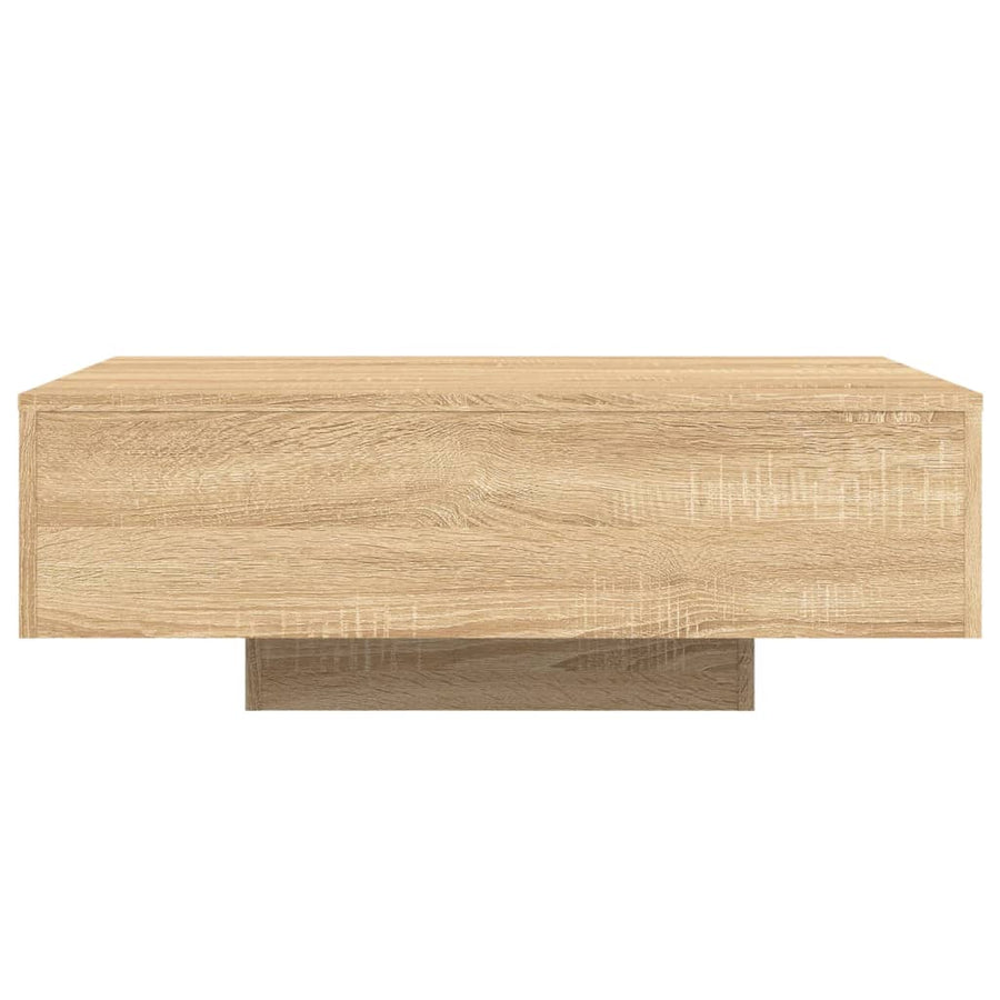 Salontafel Met Led-Verlichting Kleurig 85 x 55 x 31 cm Sonoma eiken