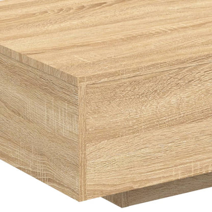 Salontafel Met Led-Verlichting Kleurig 85 x 55 x 31 cm Sonoma eiken