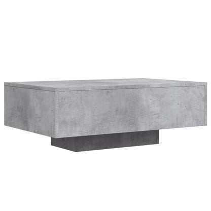 Salontafel Met Led-Verlichting 85 x 55 x 31 cm Betongrijs