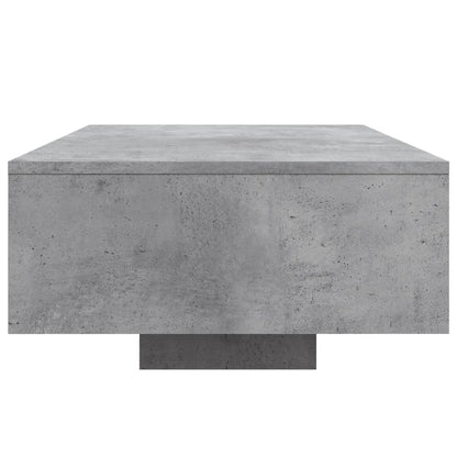 Salontafel Met Led-Verlichting 85 x 55 x 31 cm Betongrijs