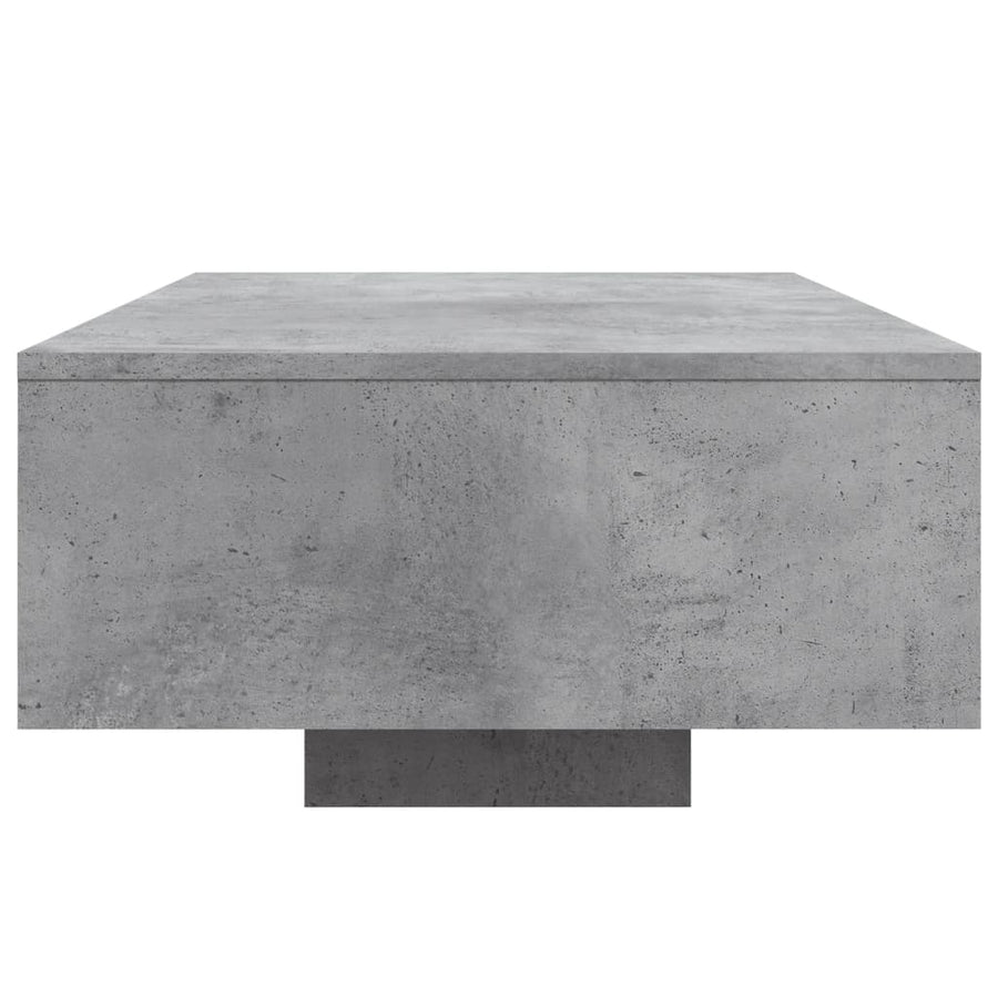 Salontafel Met Led-Verlichting 85 x 55 x 31 cm Betongrijs