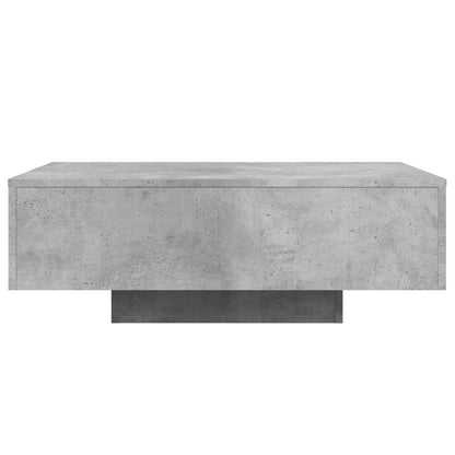Salontafel Met Led-Verlichting 85 x 55 x 31 cm Betongrijs