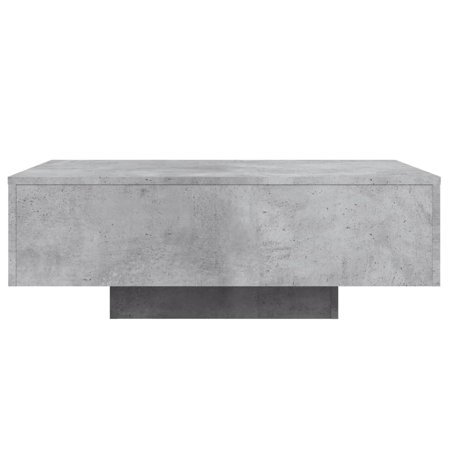Salontafel Met Led-Verlichting 85 x 55 x 31 cm Betongrijs