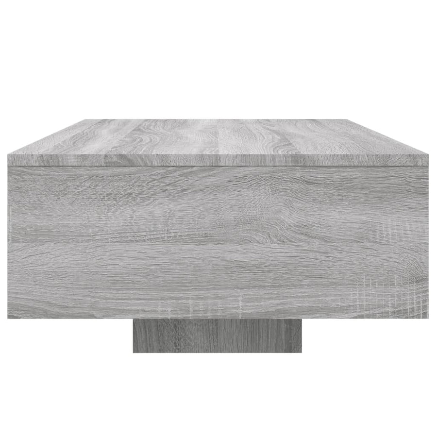 Salontafel Met Led-Verlichting Eiken 85 x 55 x 31 cm Grijs sonoma