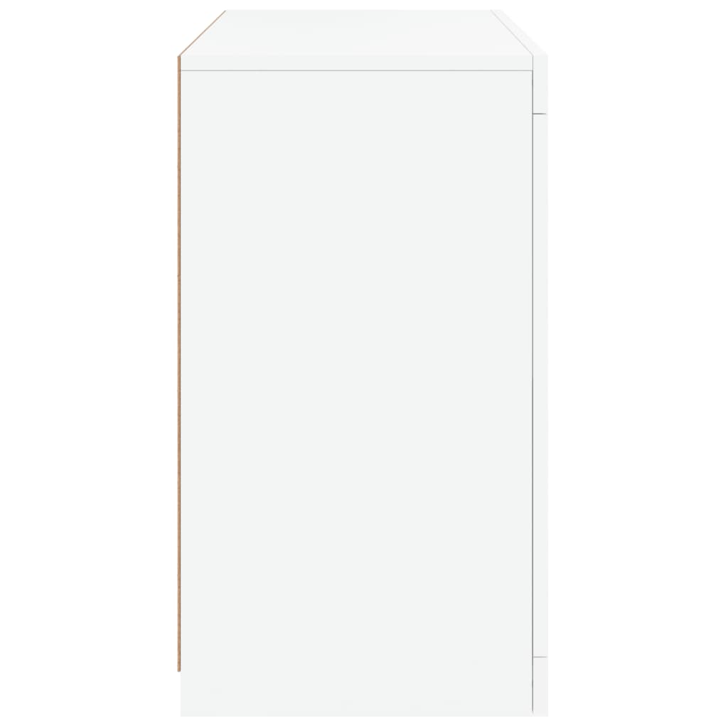 Dressoir Met Led-Verlichting 60,5X37X67 Cm Wit
