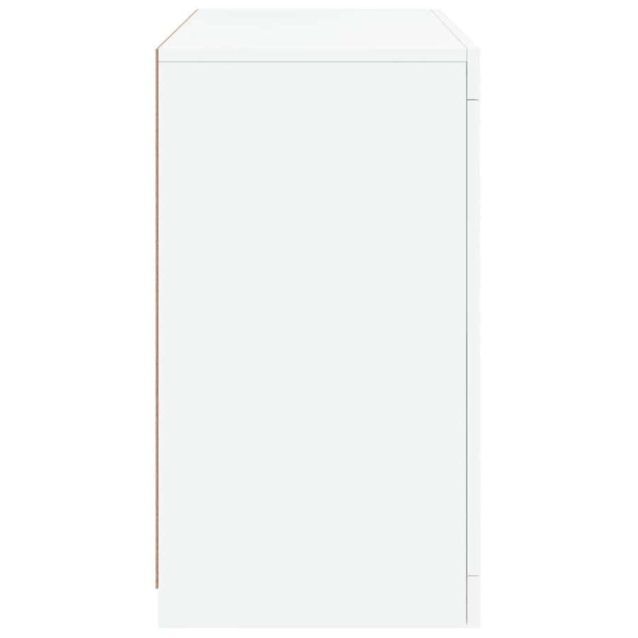 Dressoir Met Led-Verlichting 60,5X37X67 Cm Wit