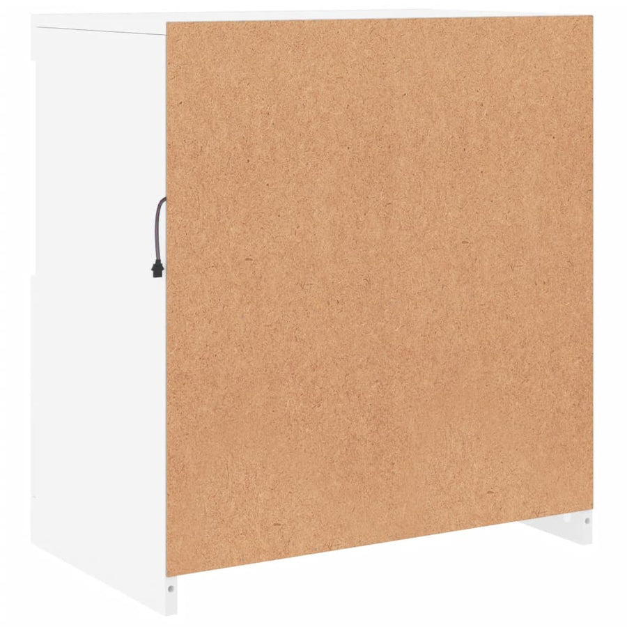 Dressoir Met Led-Verlichting 60,5X37X67 Cm Wit