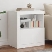 Dressoir 60,5x37x67 cm wit met LED