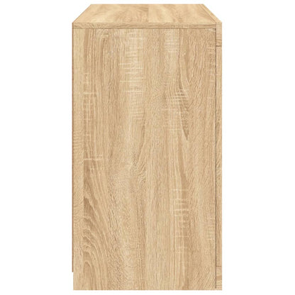 Dressoir Met Led-Verlichting 60,5X37X67 Cm Kleurig Sonoma eiken