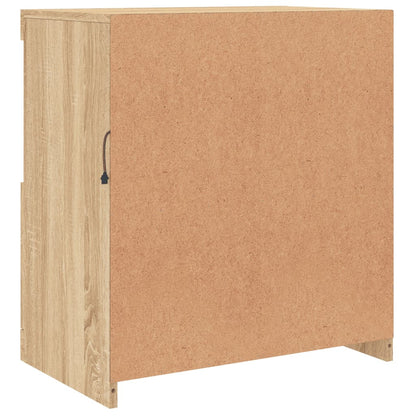 Dressoir Met Led-Verlichting 60,5X37X67 Cm Kleurig Sonoma eiken