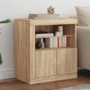 Dressoir 60,5x37x67 cm sonoma eiken LED