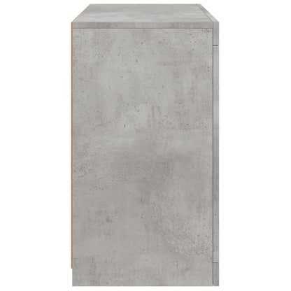 Dressoir Met Led-Verlichting 60,5X37X67 Cm Betongrijs