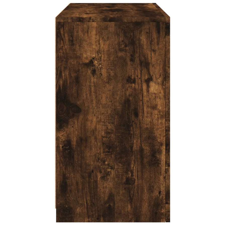 Dressoir Met Led-Verlichting 60,5X37X67 Cm Kleur Gerookt eiken