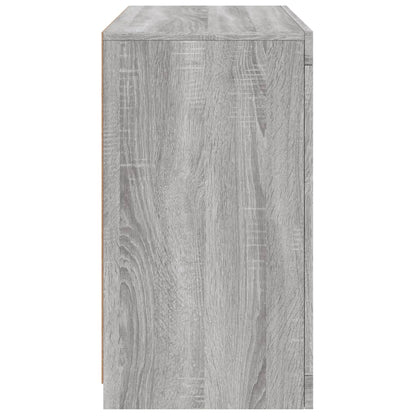 Dressoir Met Led-Verlichting 60,5X37X67 Cm Eiken Grijs sonoma