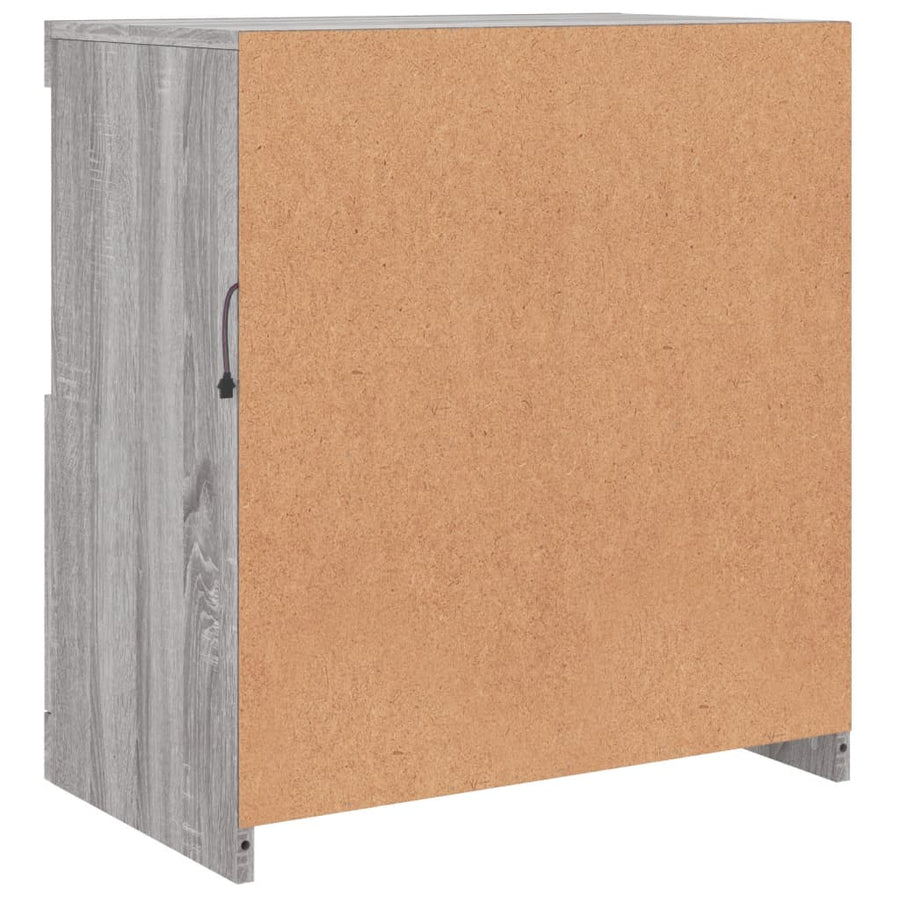Dressoir Met Led-Verlichting 60,5X37X67 Cm Eiken Grijs sonoma