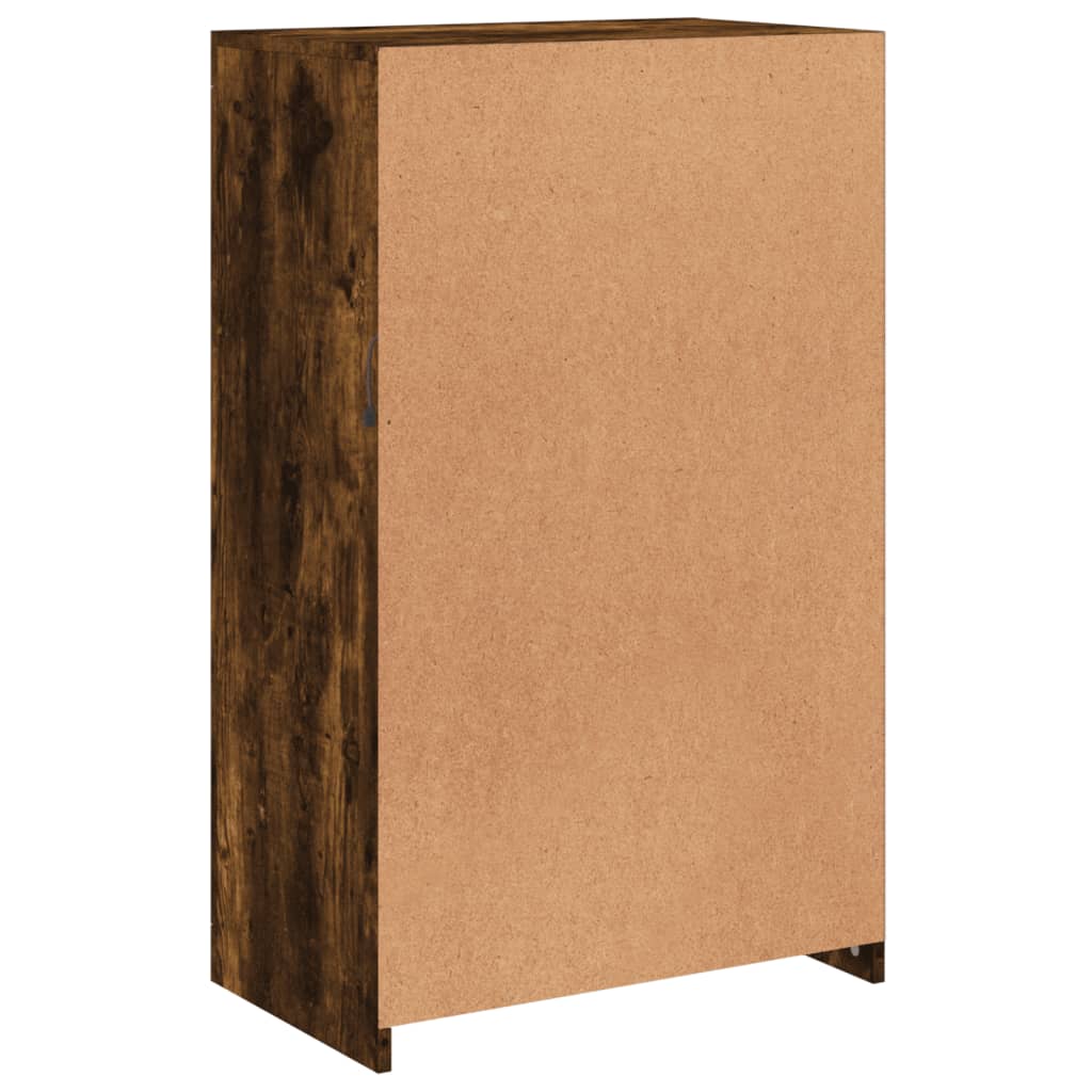 Bijzetkast Met Led Bewerkt Hout Kleurig Gerookt eiken