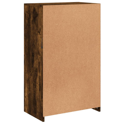 Bijzetkast Met Led Bewerkt Hout Kleurig Gerookt eiken