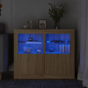 Bijzetkastjes 2 st bewerkt hout sonoma eiken 41x37x67 cm