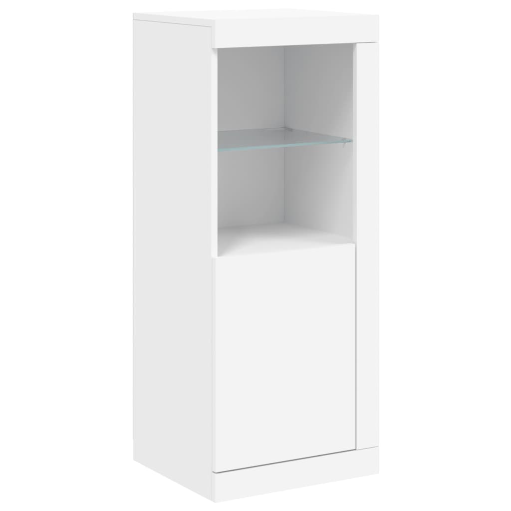 Dressoir Met Led-Verlichting 4X37X00 Cm Wit