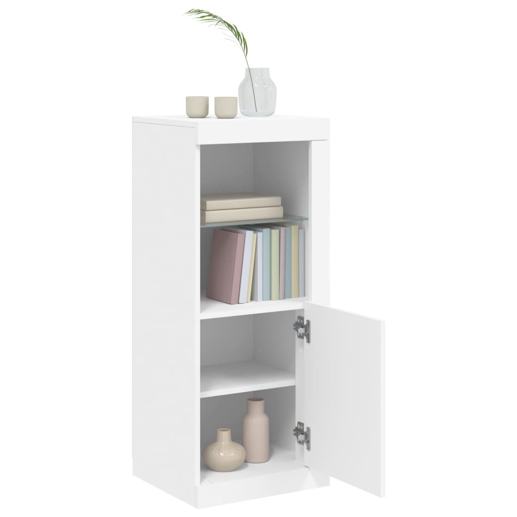 Dressoir Met Led-Verlichting 4X37X00 Cm Wit