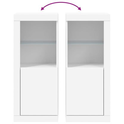 Dressoir Met Led-Verlichting 4X37X00 Cm Wit