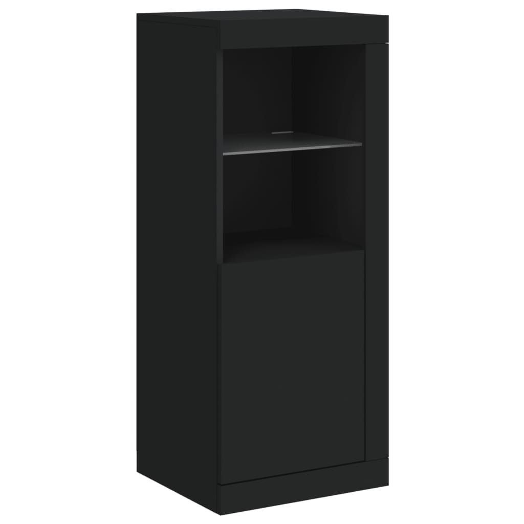 Dressoir Met Led-Verlichting 4X37X00 Cm Zwart