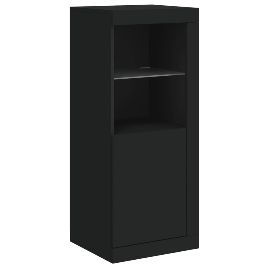 Dressoir Met Led-Verlichting 4X37X00 Cm Zwart