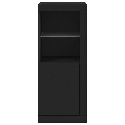 Dressoir Met Led-Verlichting 4X37X00 Cm Zwart